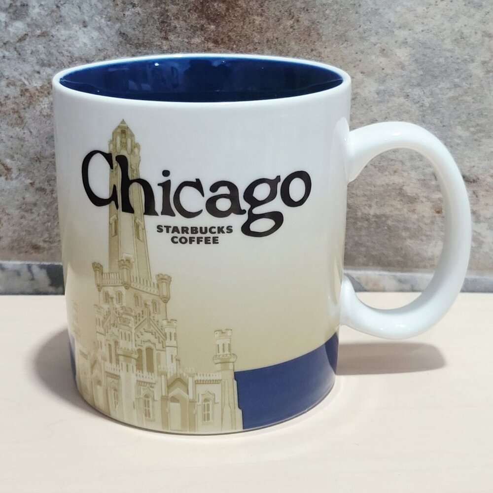 Starbucks Global Icon Collector Series 2009 Chicago Coffee Mug 16 Oz